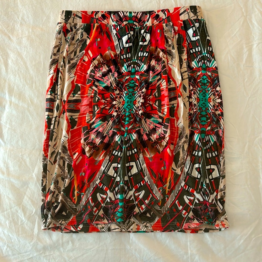 Maeve patterned knit skirt